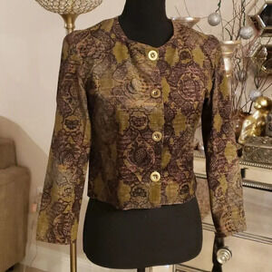 SILVIA Tcherassi velvet jacket size S NWOT